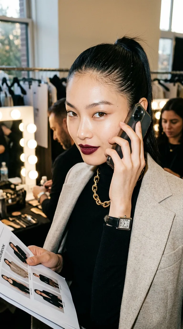 Backstage Fashion Week
